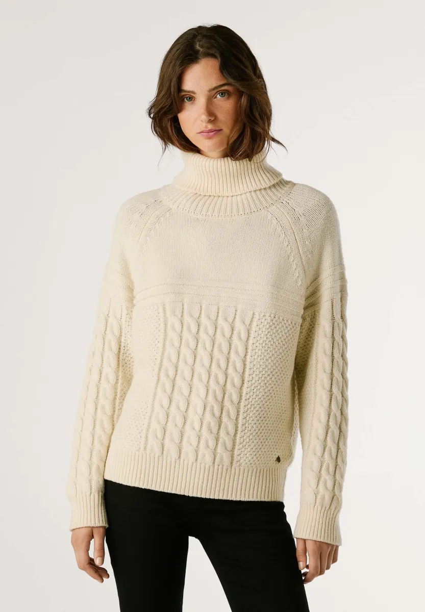 CARESSE - Strickjacke - oyster white