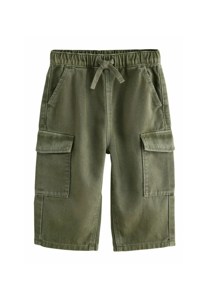 Cargohose - khaki green washed