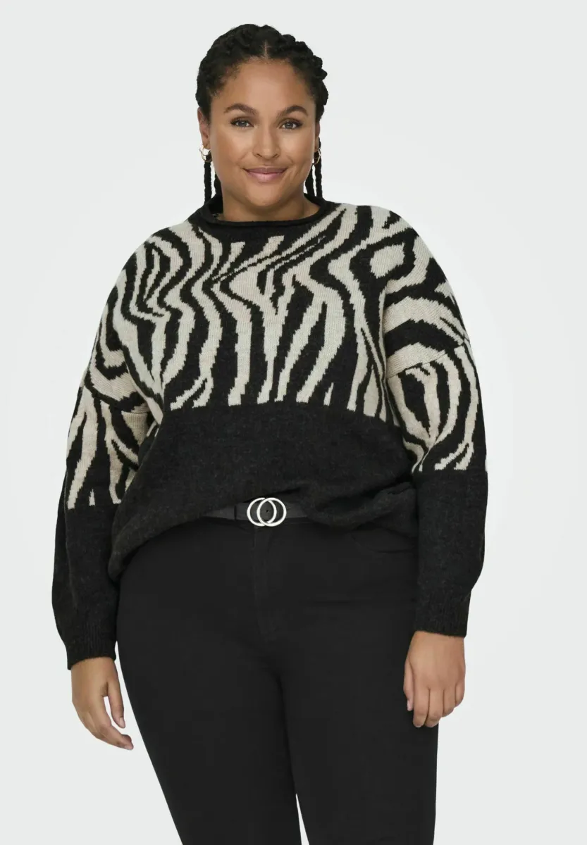 CARJADE - Strickpullover - pirate black