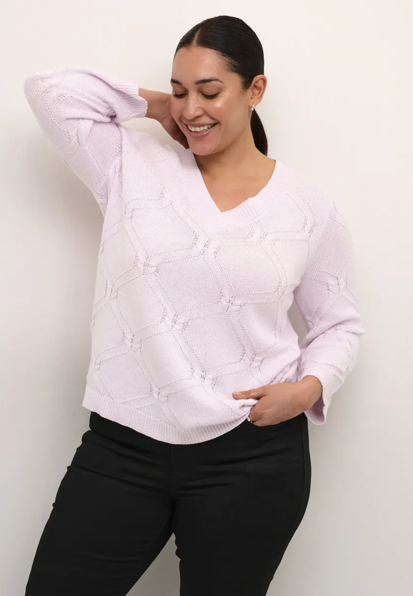 CARLIE - Strickpullover - lilac snow