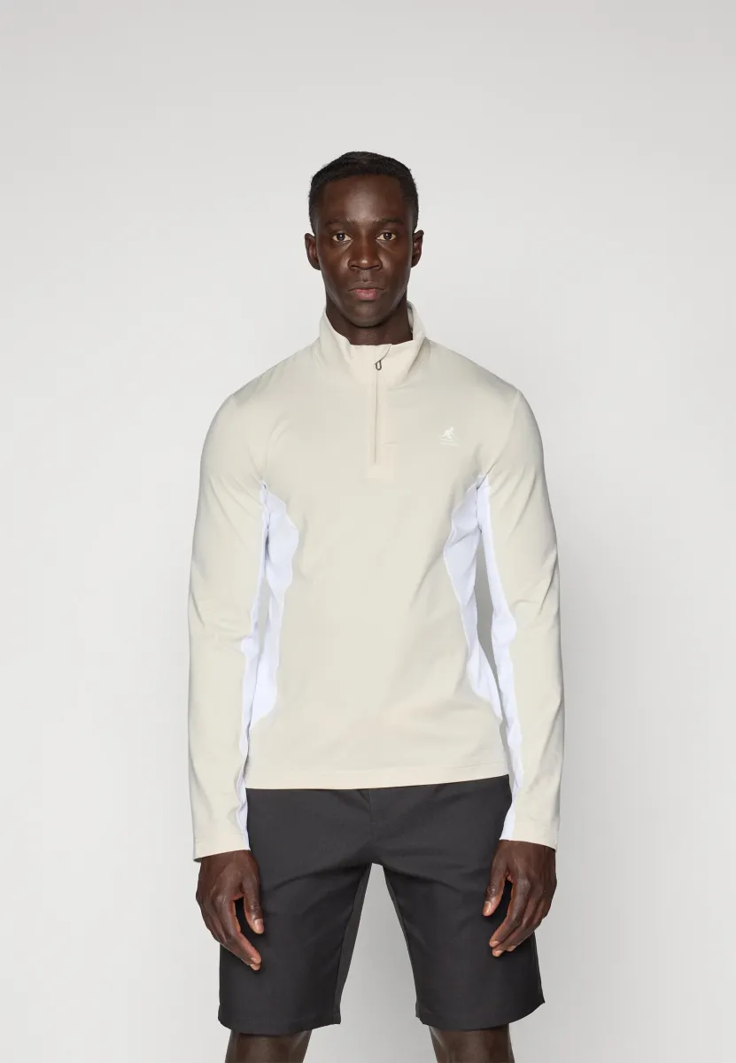 CARLO KANGOL HALF ZIP - Langarmshirt - moonbeam