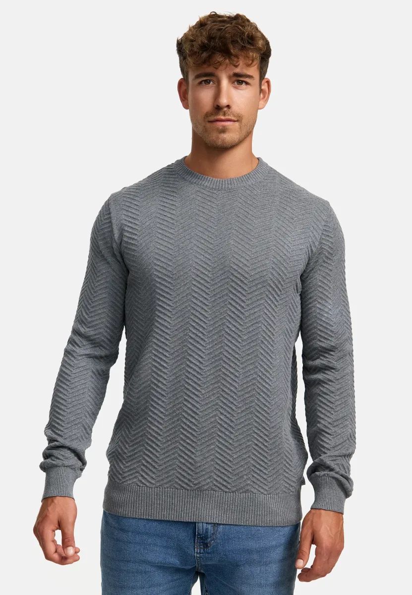 CARLO - Strickpullover - lt grey mix