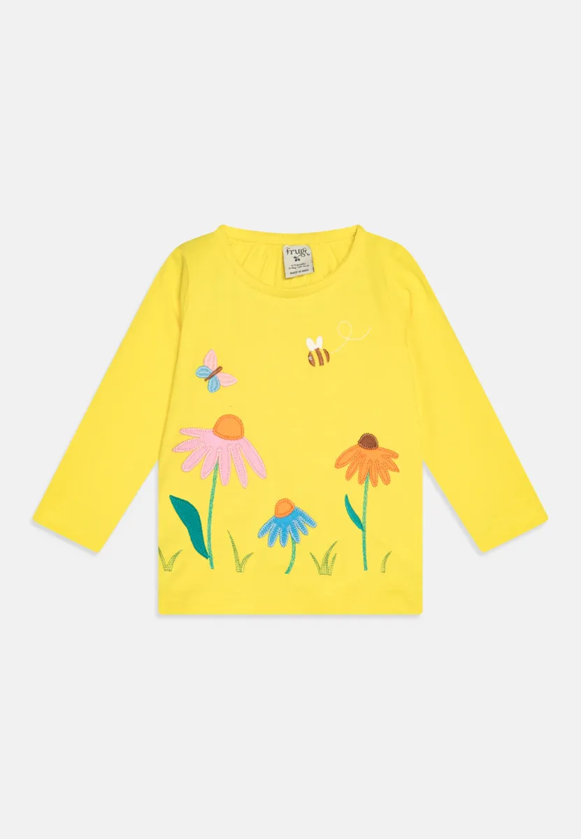 CARMEN APPLIQUE - Langarmshirt - banana