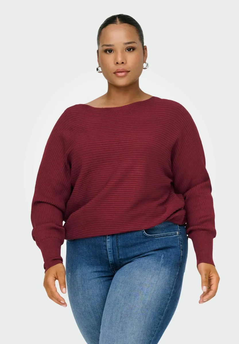 CARNEW ADALINE - Strickpullover - cabernet