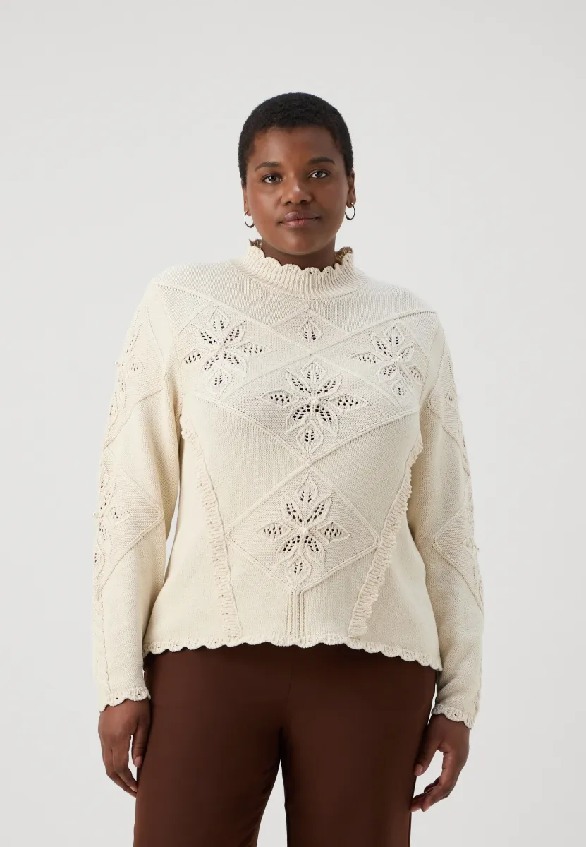 CARNICOLINE HIGHNECK - Strickpullover - birch