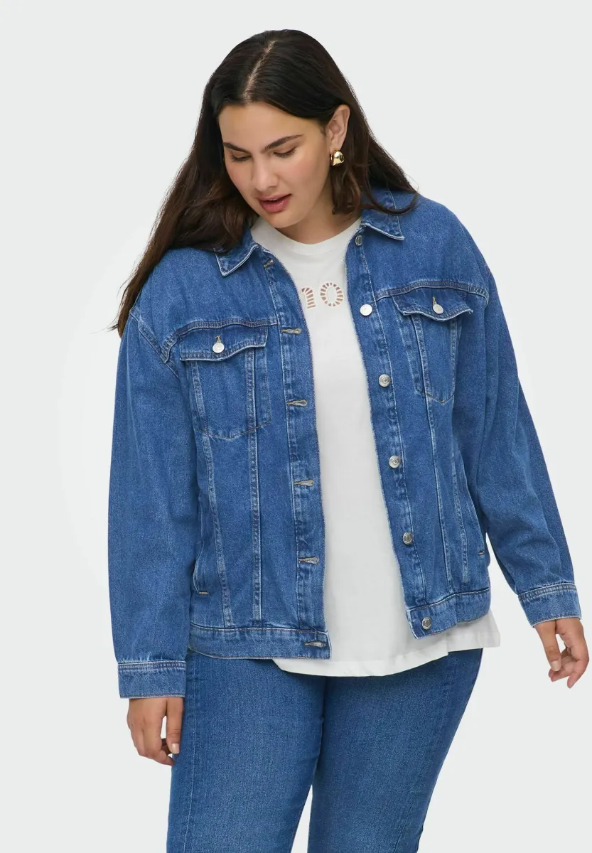 CAROCEAN - Jeansjacke - dark blue denim