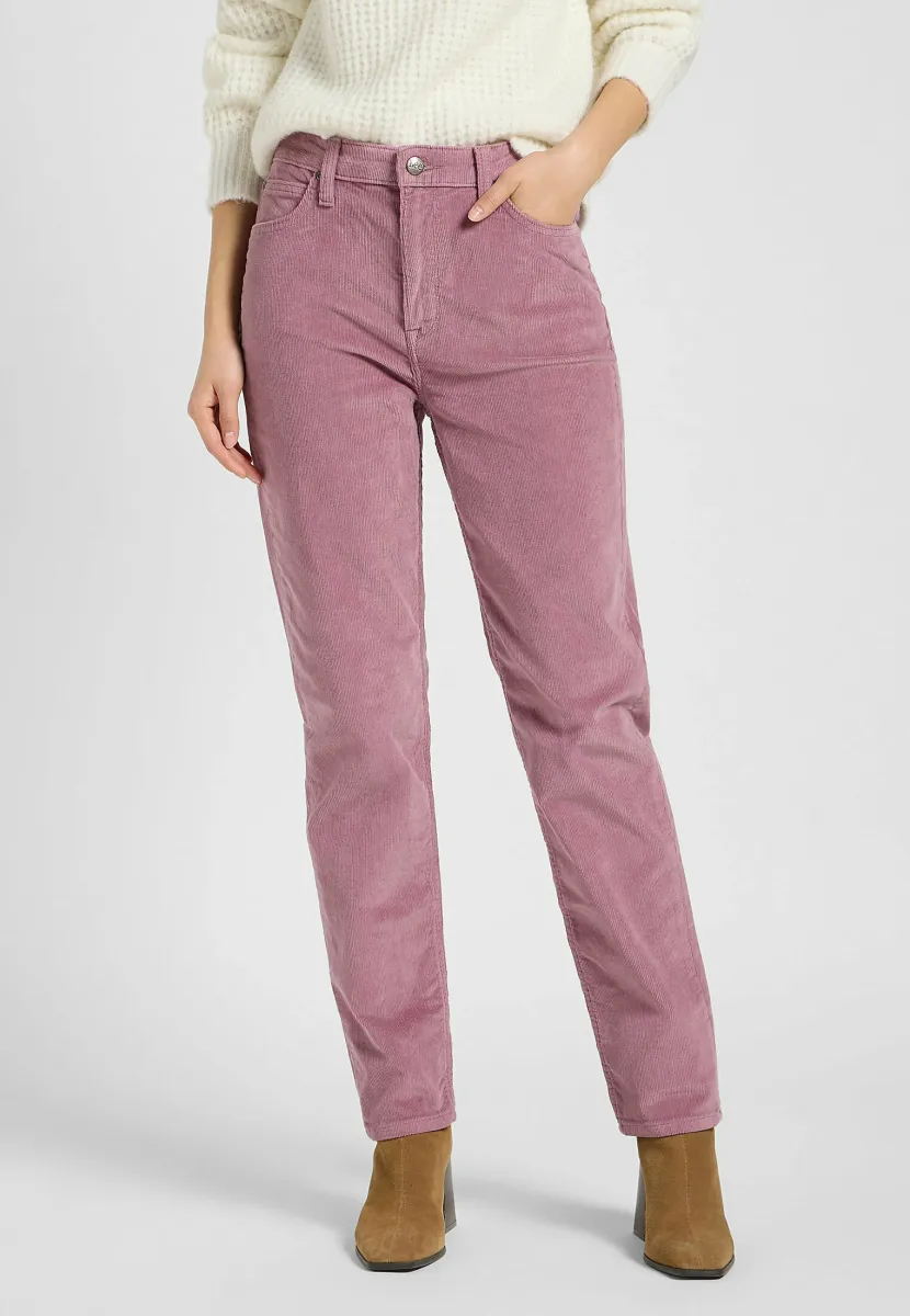 CAROL - Stoffhose - plumberry