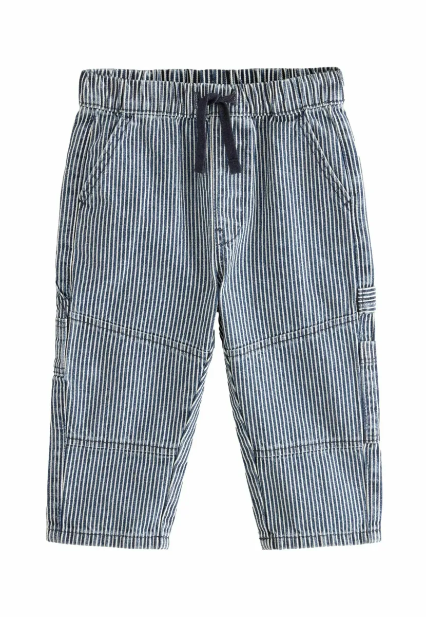 CARPENTER  - Jeans Relaxed Fit - blue white ticking stripe