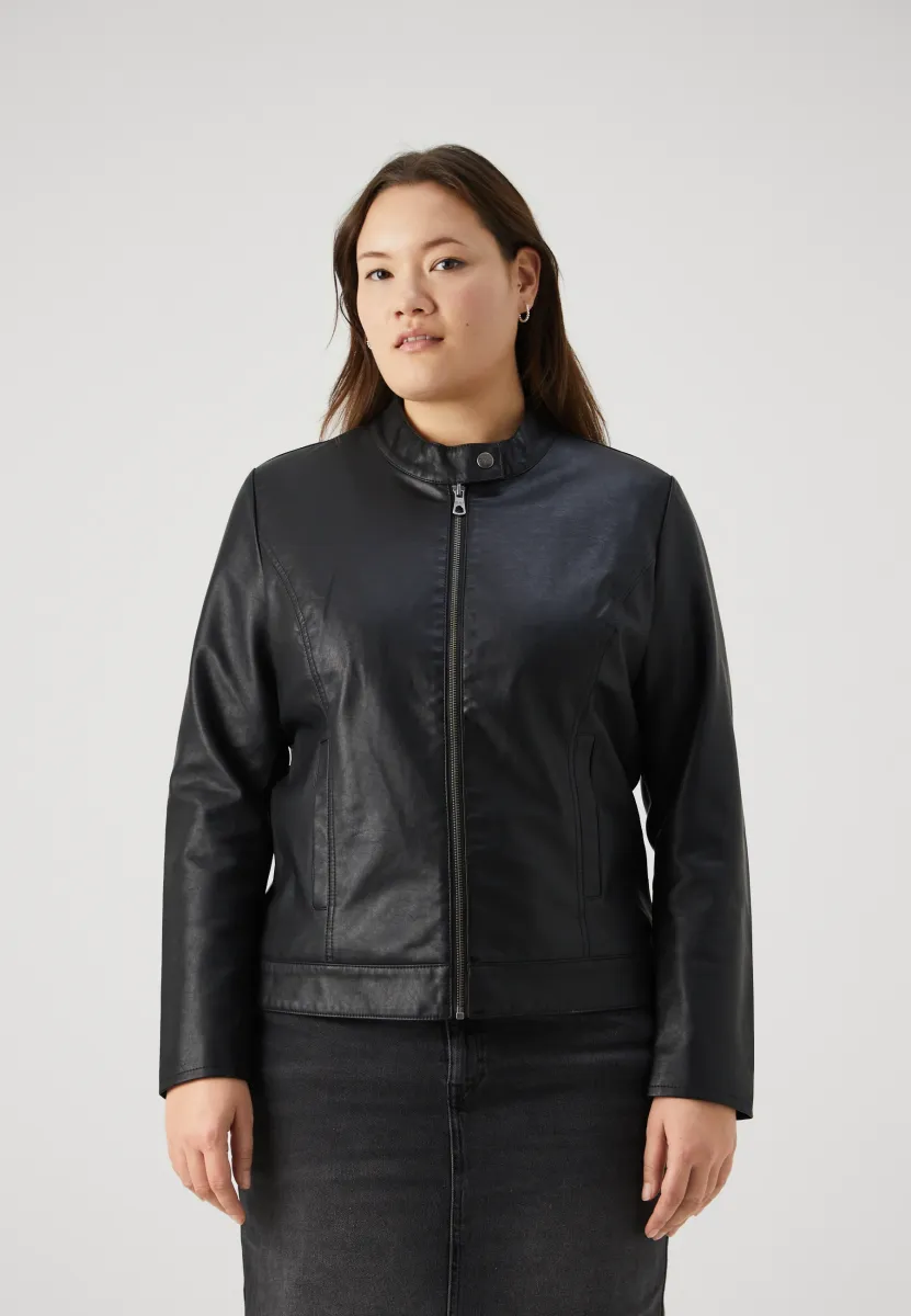 CARROBBER JACKET - Kunstlederjacke - black