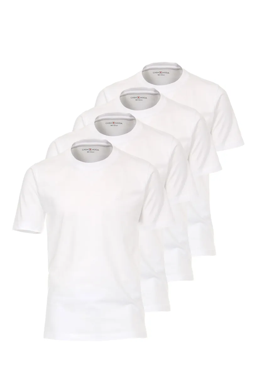 CASAMODA 4ER - T-Shirt basic - weiß