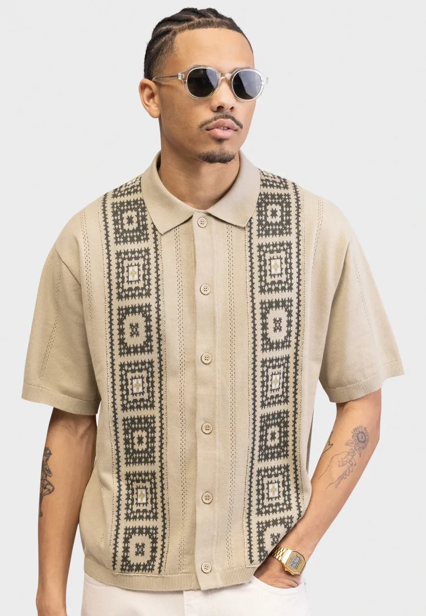 CASEY BOXY FIT - Hemd - light green/beige