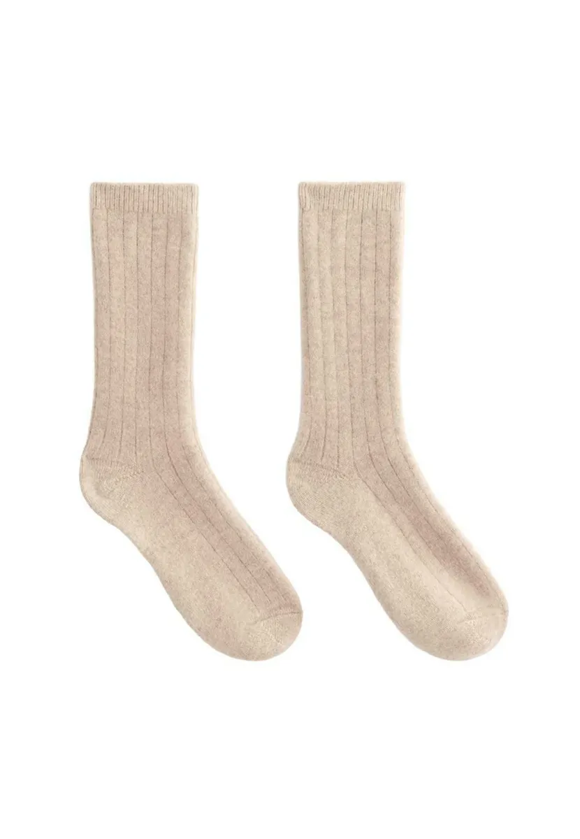 CASHMERE BLEND CLASSIC - Socken - brown