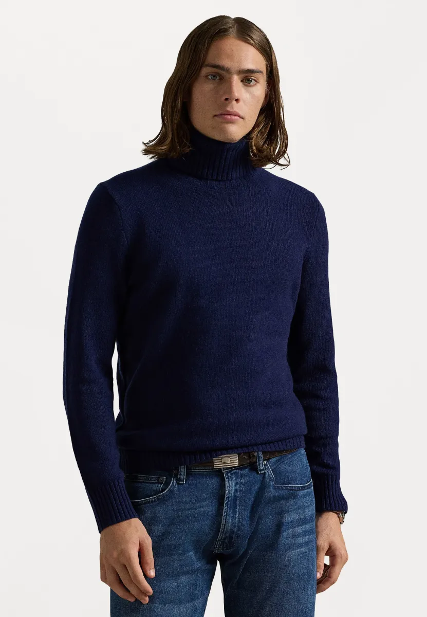 CASHMERE TURTLENECK SWEATER - Strickpullover - bright navy