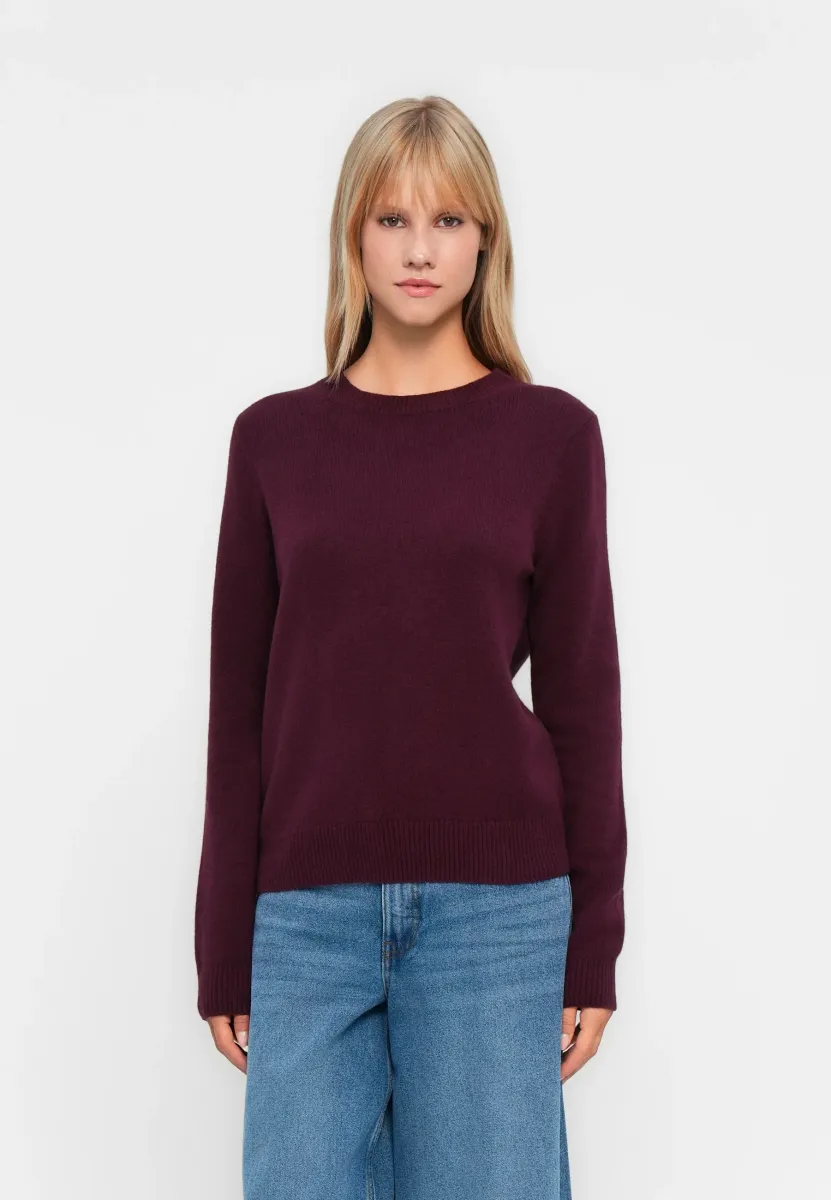 CASHSOFT CREW - Strickpullover - tuscan red