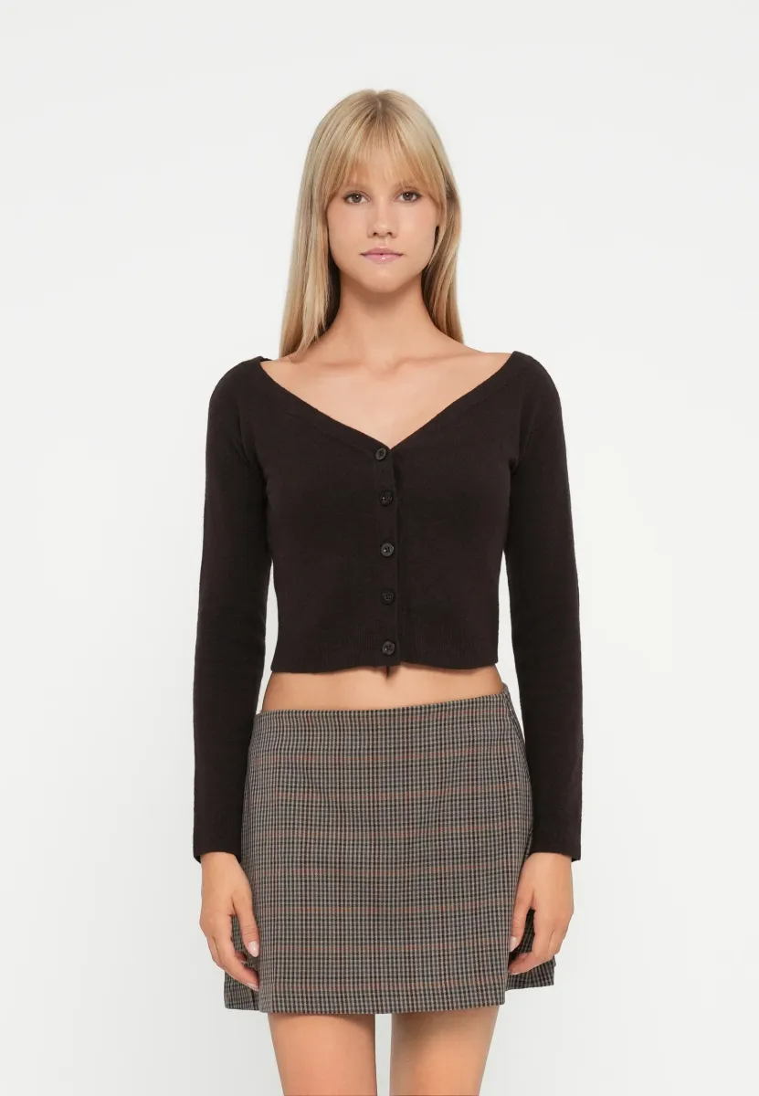 CASHSOFT - Strickjacke - terra brown
