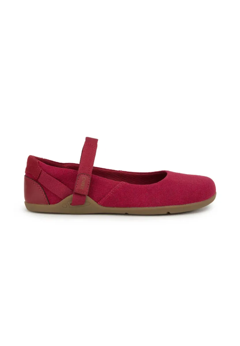 CASSIE - HEMP - Riemchenballerina - red gum