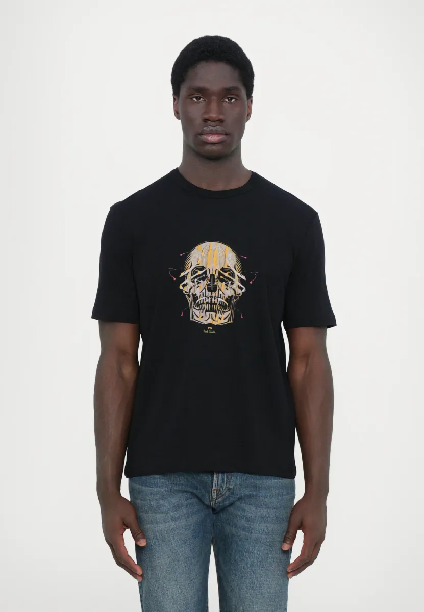 CASUAL FIT SKULL - T-Shirt print - black