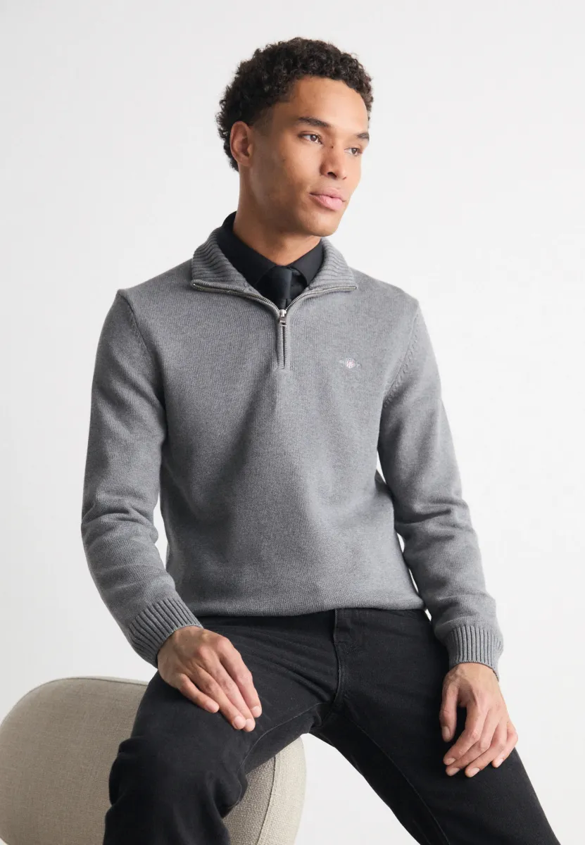 CASUAL HALF  - Strickpullover - dark grey melange