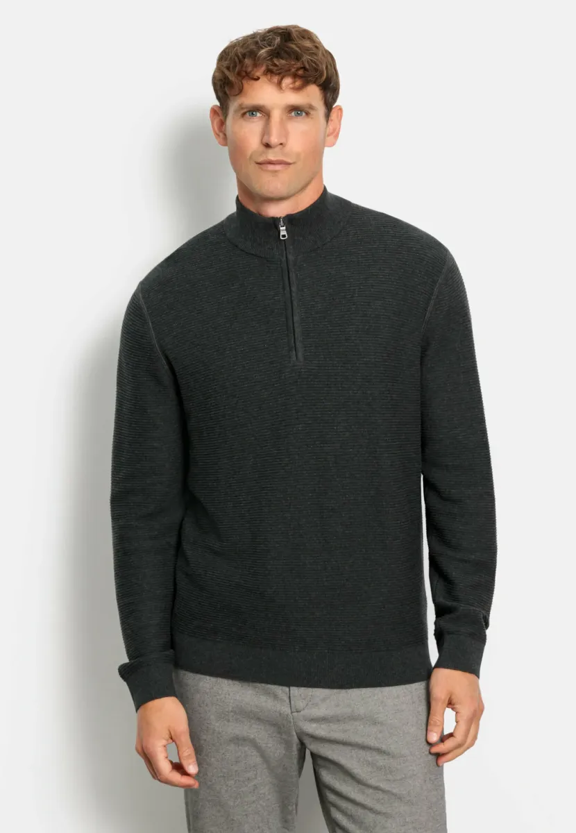 CASUAL - Strickpullover - anthrazit