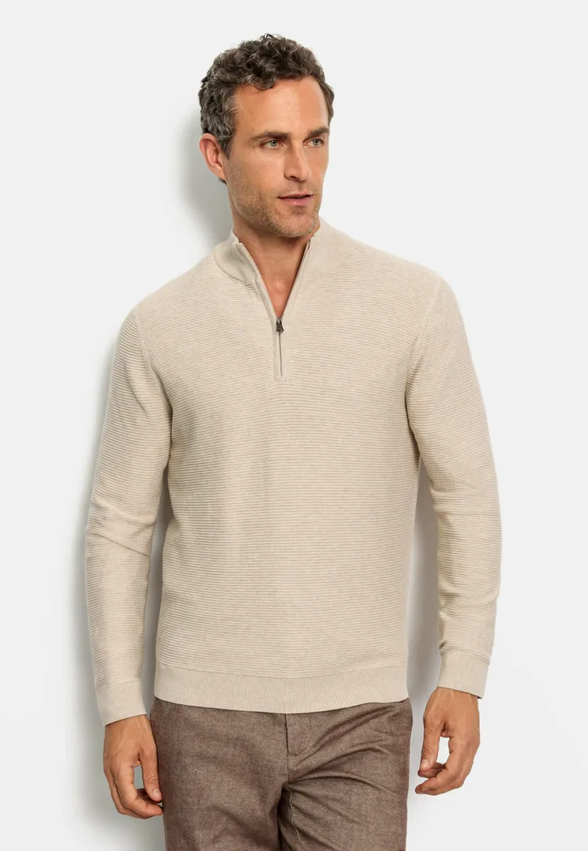 CASUAL - Strickpullover - hellbeige