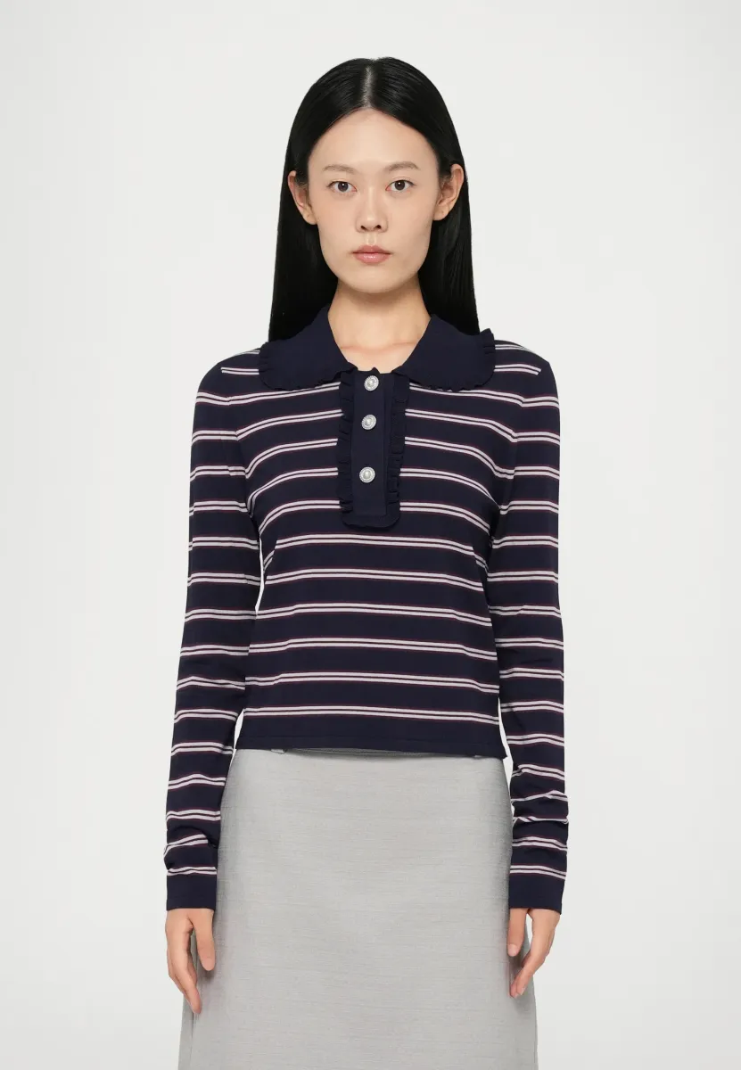 CATARIN - Langarmshirt - navy plum