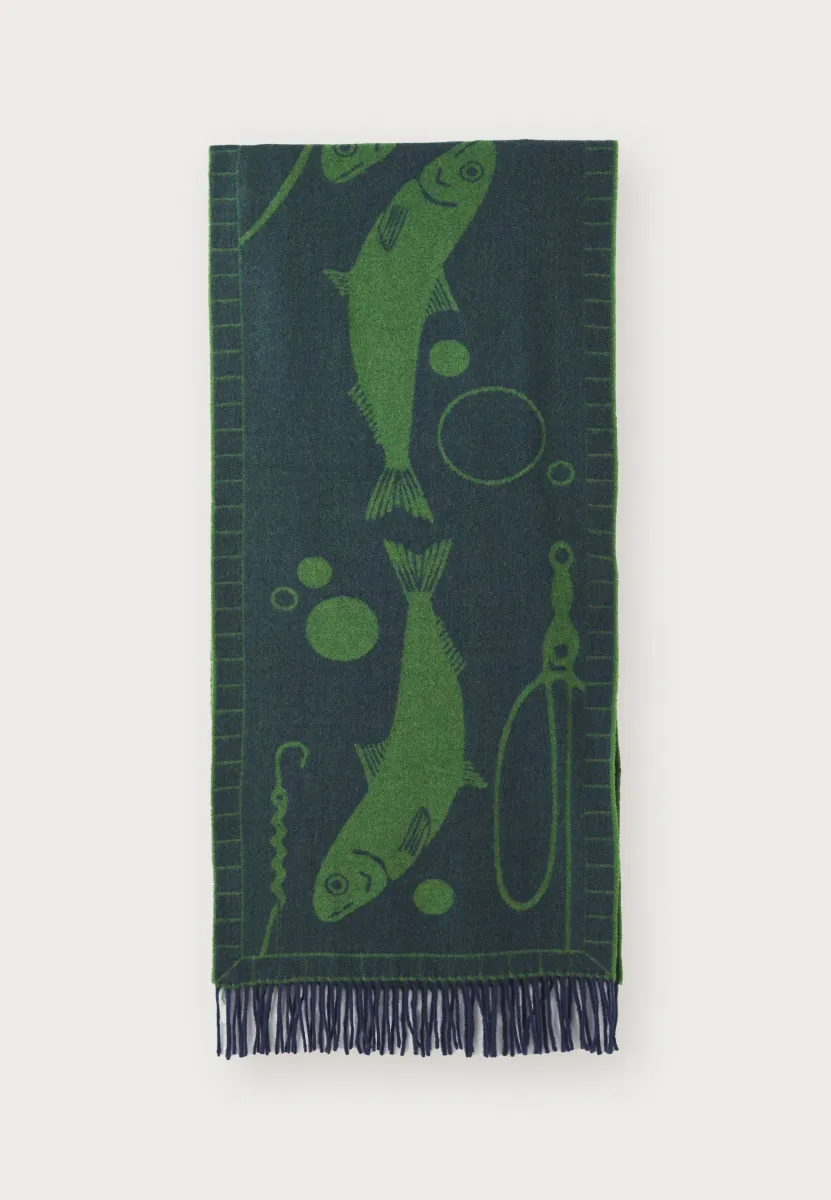 CATCH MATCH SCARF UNISEX - Schal - dark blue/green