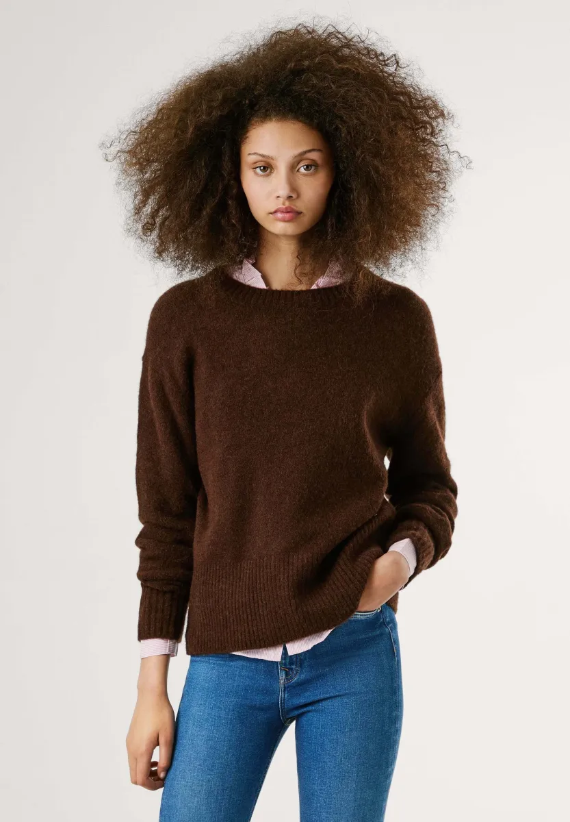 CECIL CREW - Strickpullover - chocolate brown