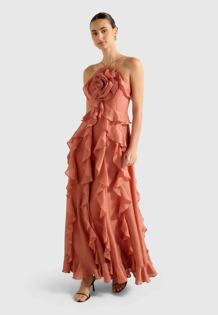 CELESTIA - Ballkleid - burnt sienna