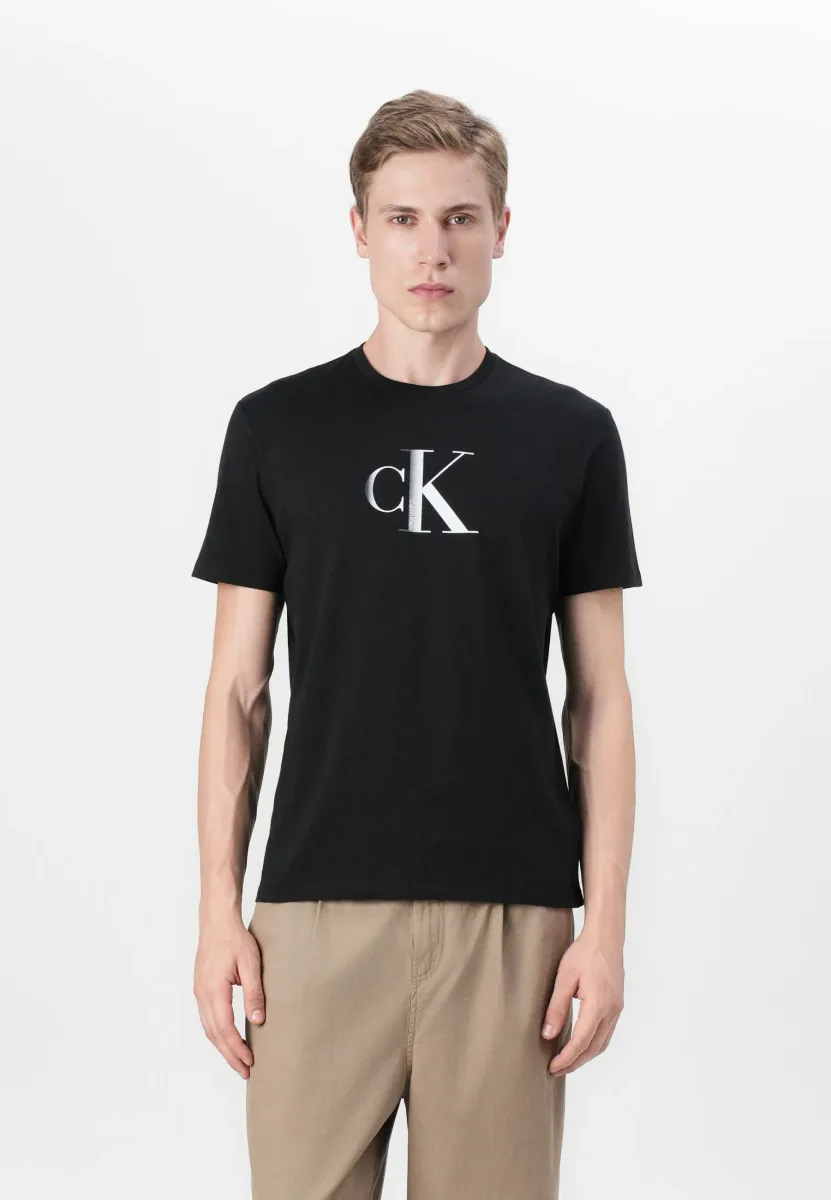 CENTER MONOGRAM CLASSIC - T-Shirt print - black