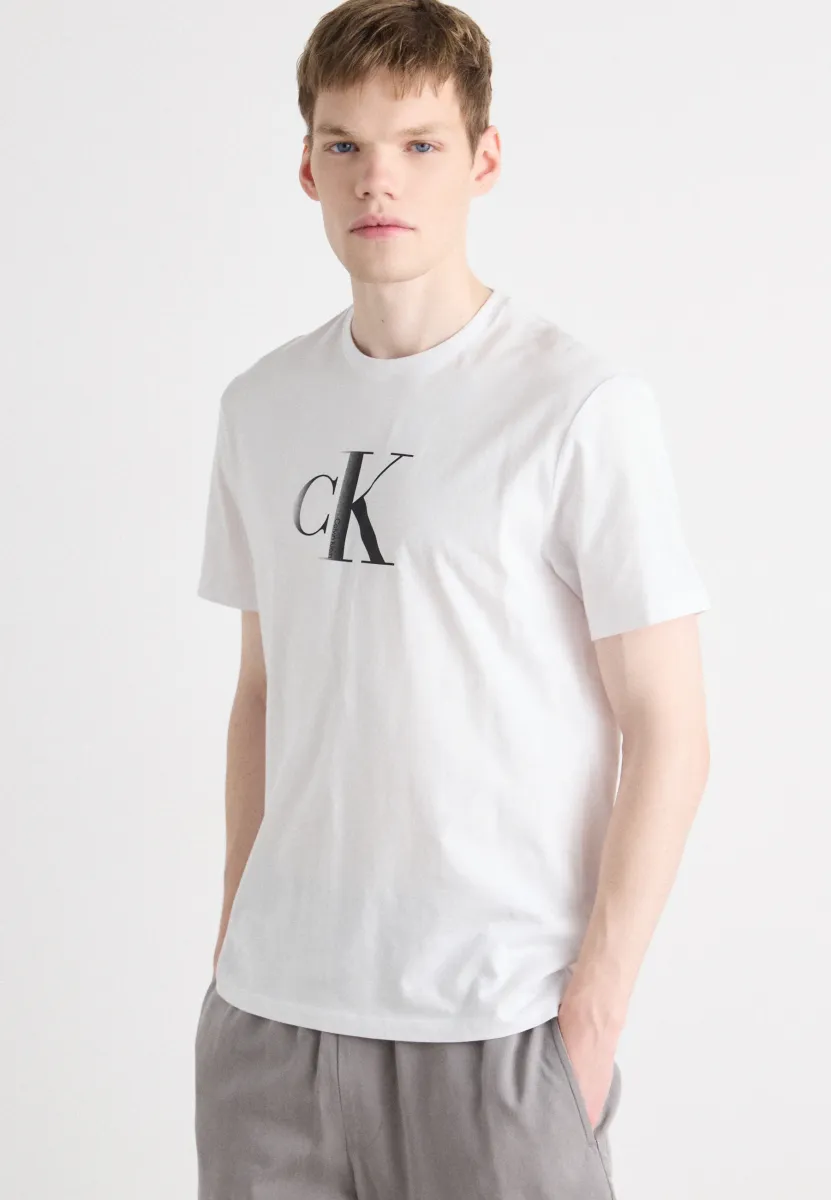 CENTER MONOGRAM CLASSIC - T-Shirt print - brilliant white