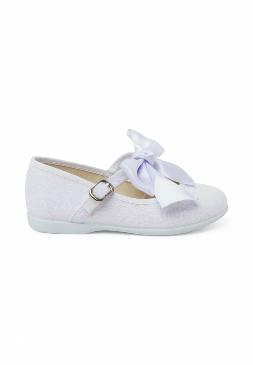 CEREMONIA LAZO - Riemchenballerina - blanco