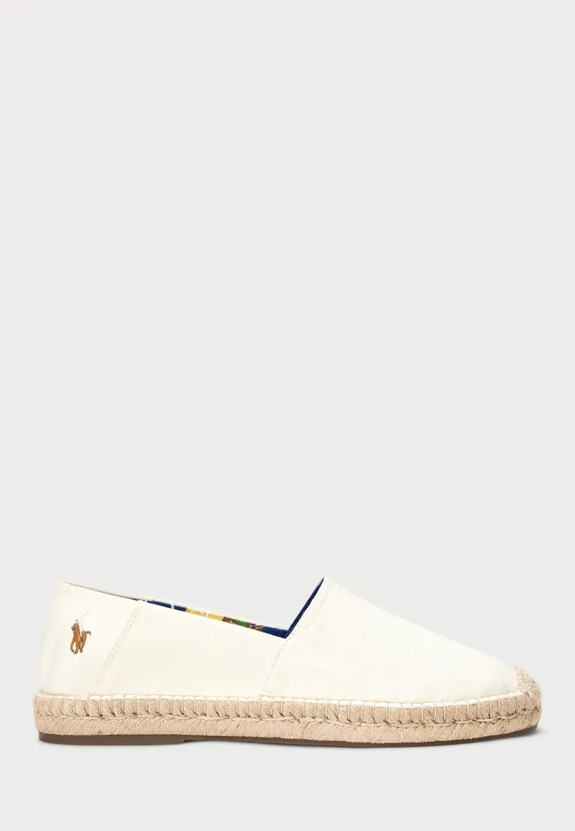 CEVIO WASHED CANVAS ESPADRILLE - Espadrille - cream