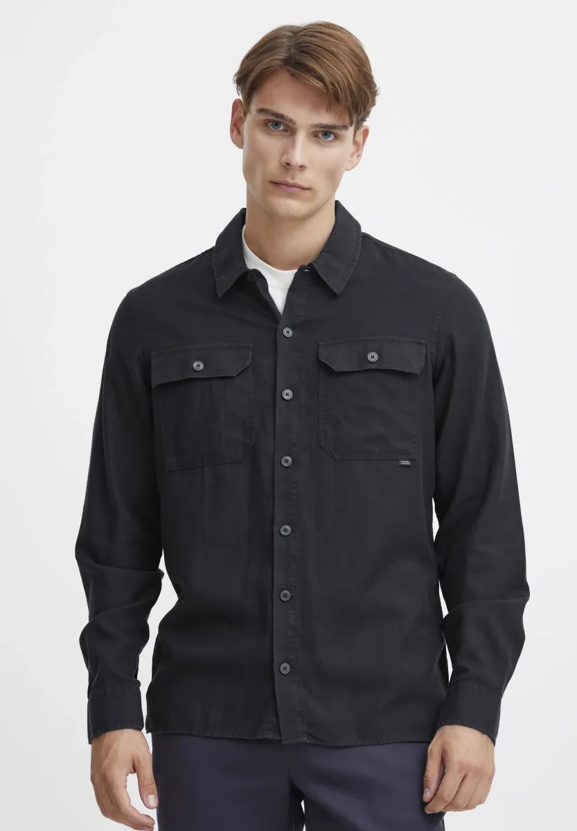 CFANTON LINEN MIX - Hemd - Dark Navy