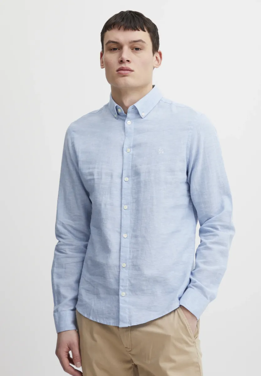 CFANTON LINEN MIX - Hemd - silver lake blue