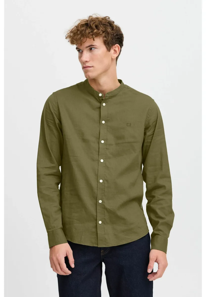 CFANTON LINEN MIX - Hemd - winter moss