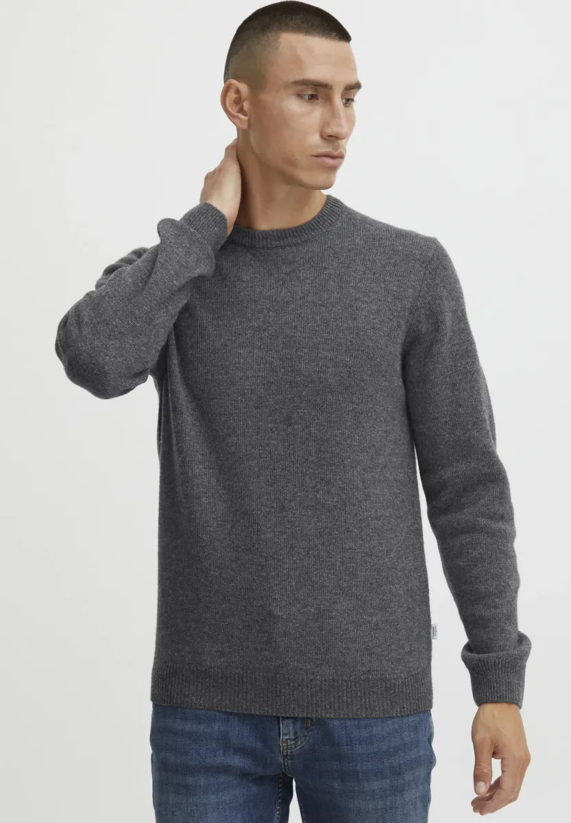 CFKARL CREW NECK - Strickpullover - pewter mix