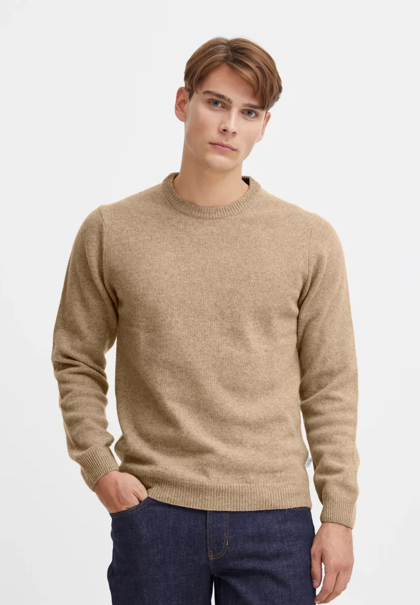 CFKARL CREW NECK - Strickpullover - silver mink melange