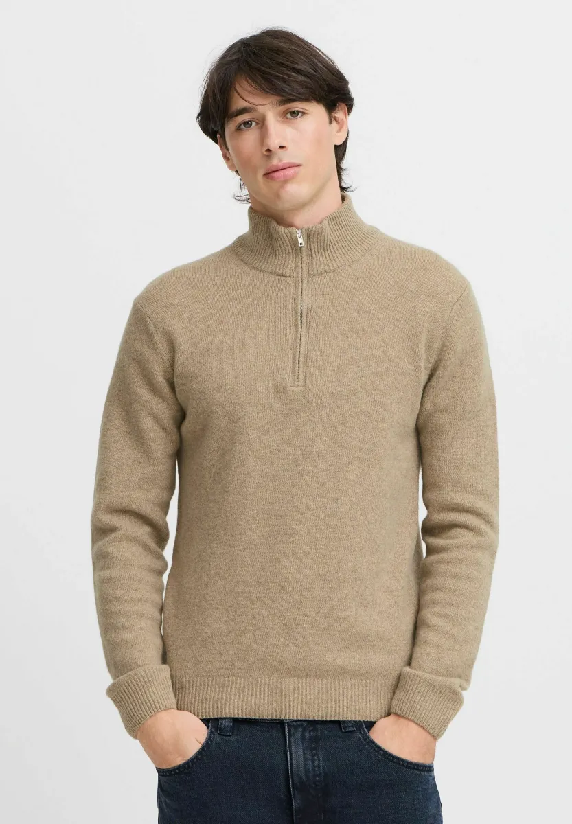 CFKARL HALFZIP - Strickpullover - silver mink