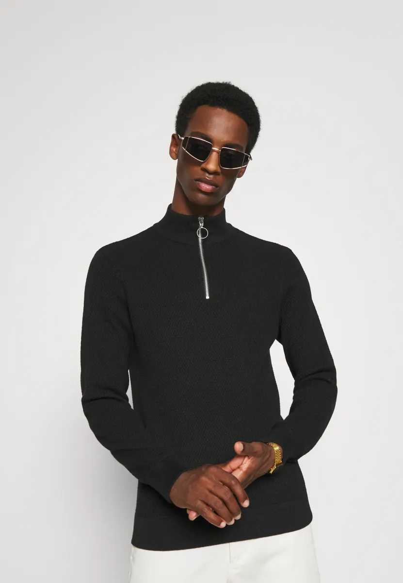 CFKarlo - Strickpullover - anthracite black