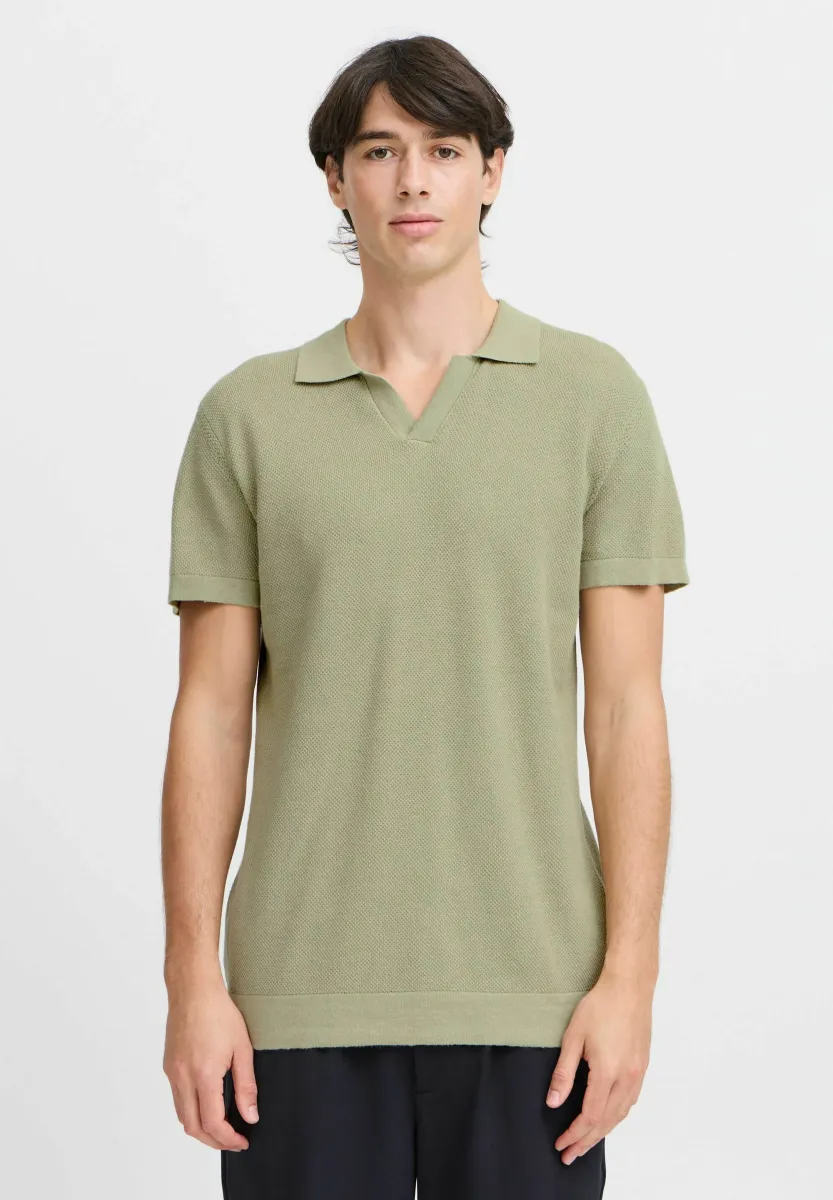CFMATEO LINEN MIX - Poloshirt - tea