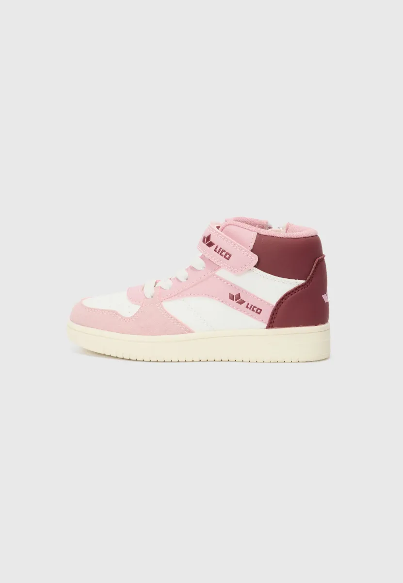 CHAD - Sneaker high - white/rose/burgundy