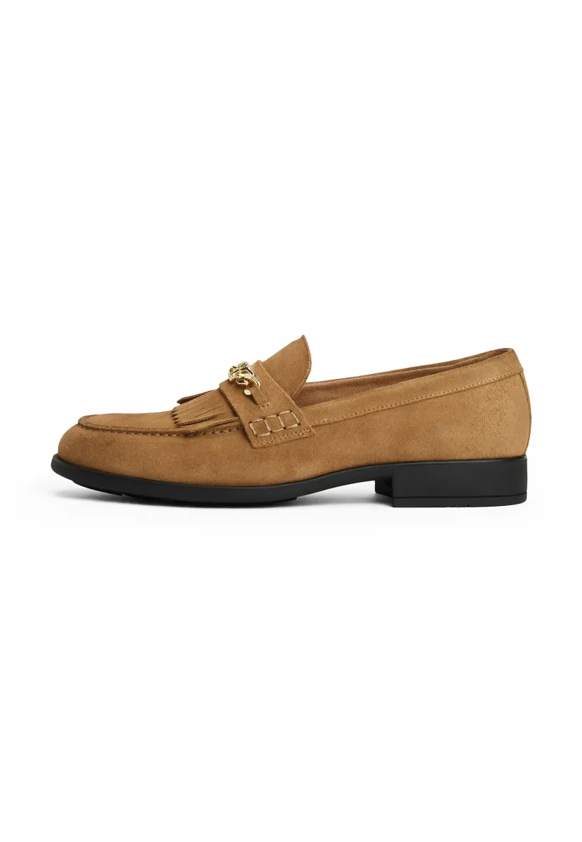 CHAIN FRINGE LOAFER - Slipper - safari canvas