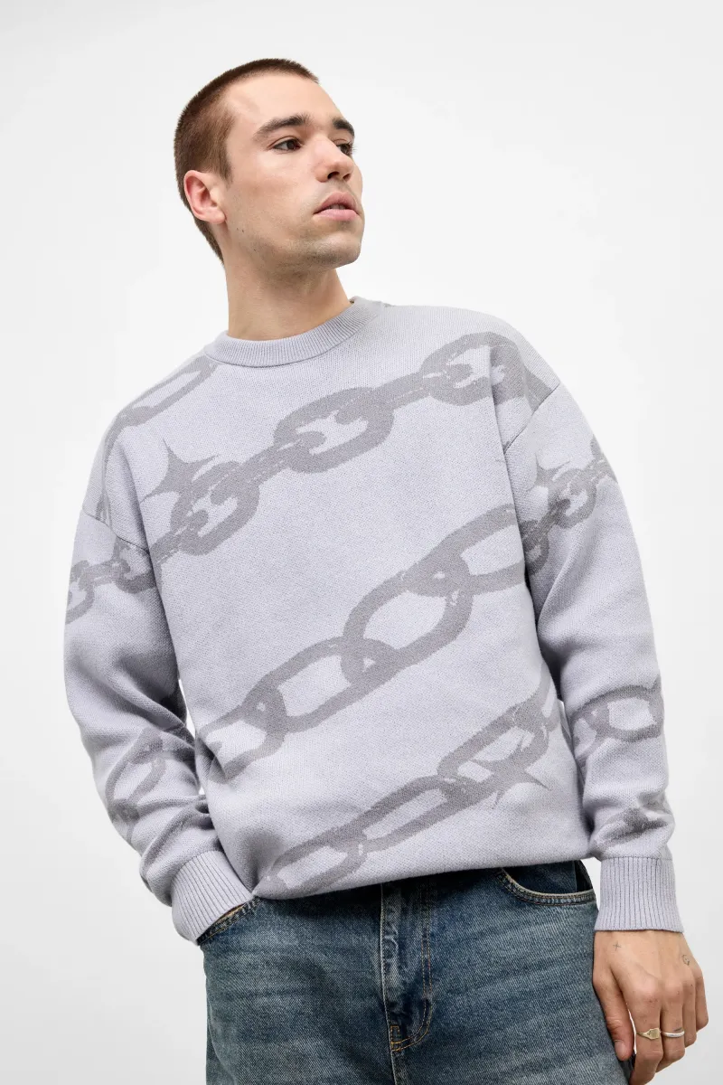 CHAIN - Strickpullover - grey