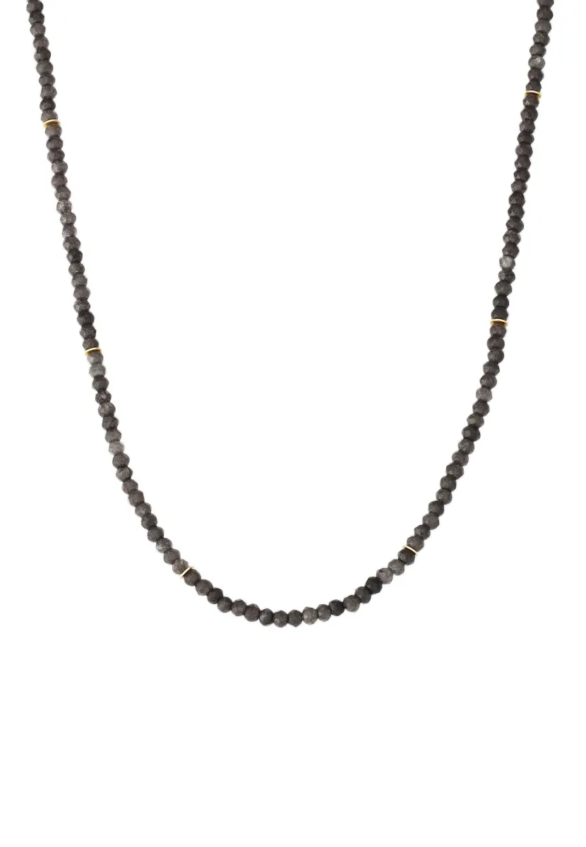 CHALCEDON EDELSTEIN - Halskette - grau