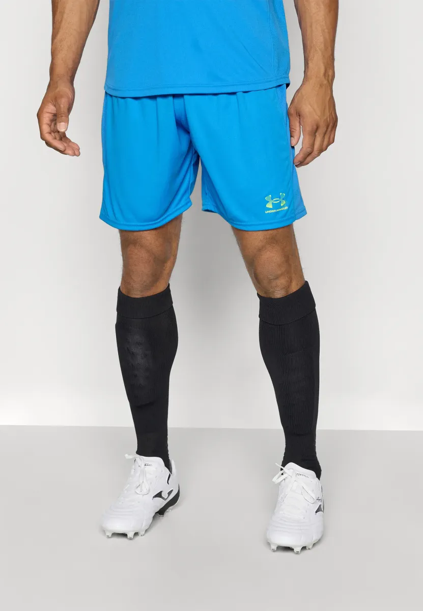 CHALLENGER - Kurze Sporthose - blue atlantis/high vis yellow