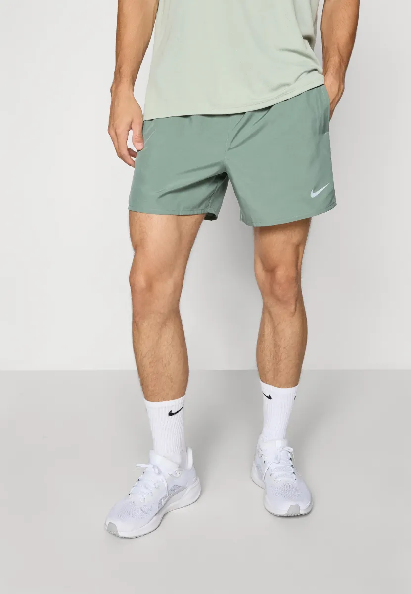 CHALLENGER - Kurze Sporthose - clay green/black/reflective silver-coloured