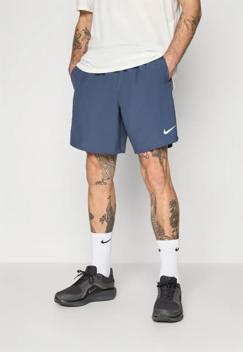 CHALLENGER - Kurze Sporthose - thunder blue/reflective silver-coloured