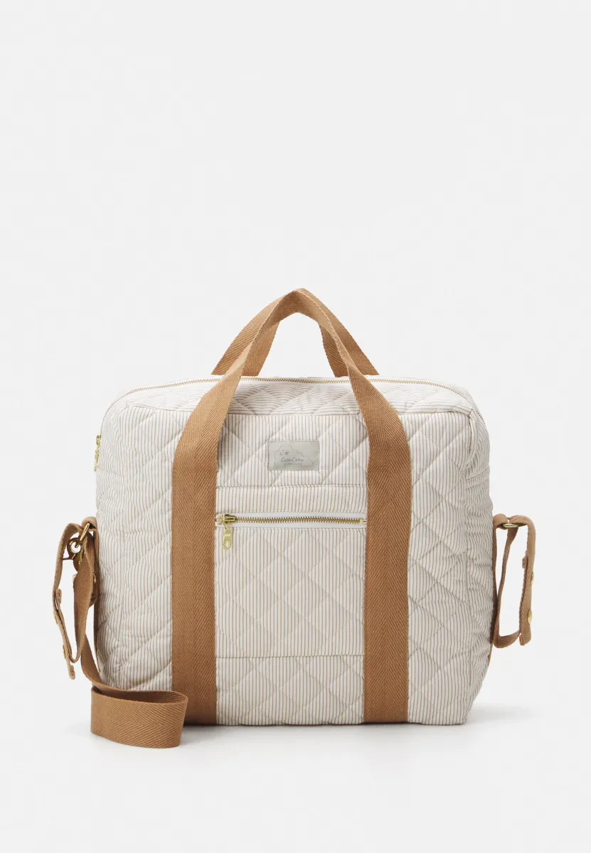 CHANGING BAG CLASSIC UNISEX - Wickeltasche - classic stripes camel