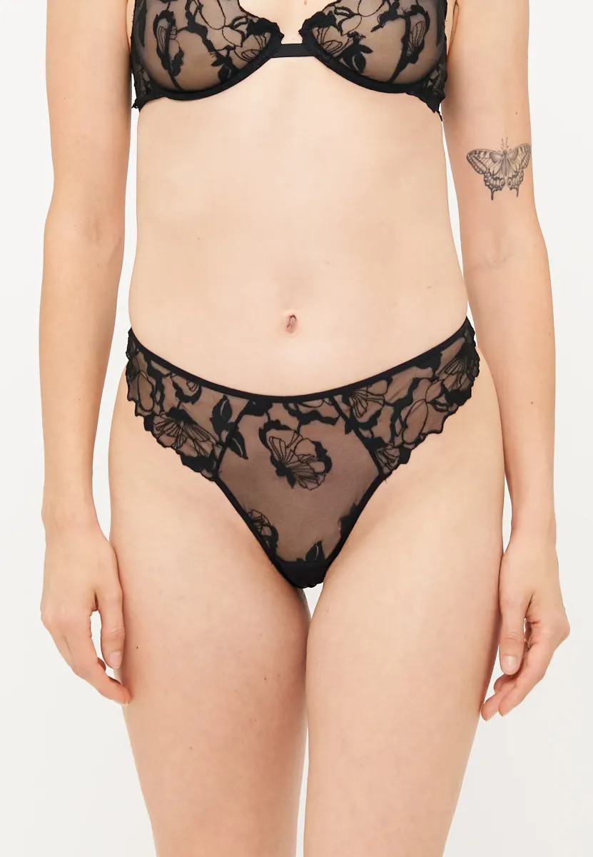 CHANTILLY PANTIES - String - gardenia black