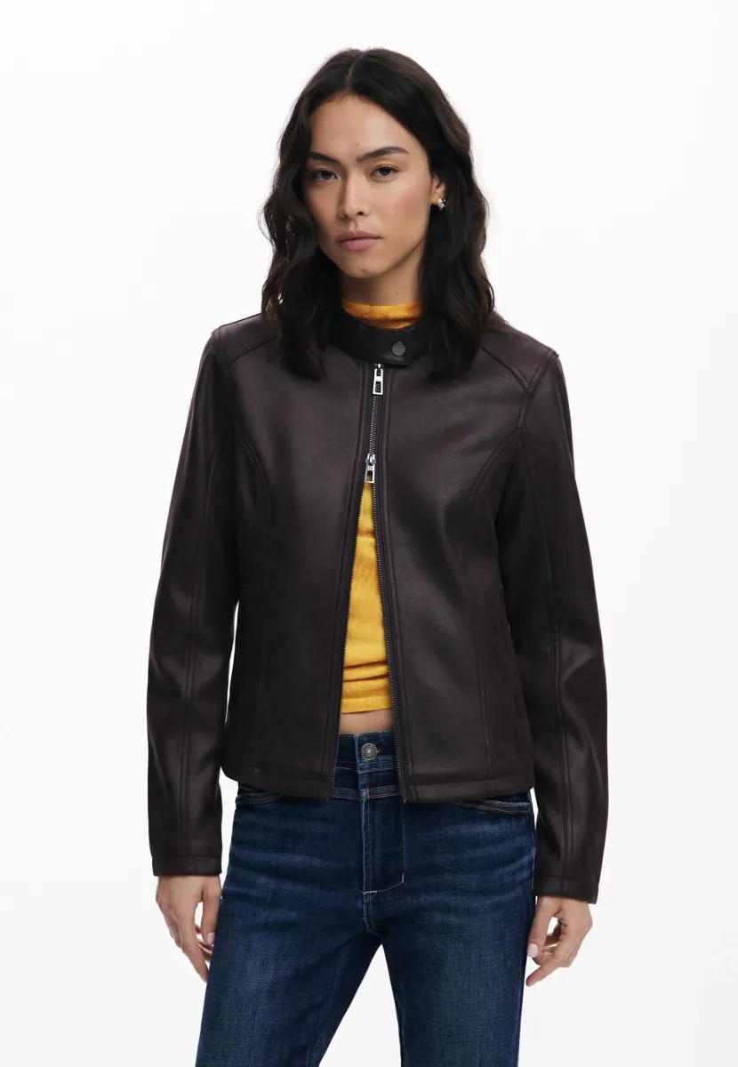 CHAQ - Kunstlederjacke - brown